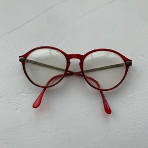 Vintage Oversized Gucci-style red glasses/frames
